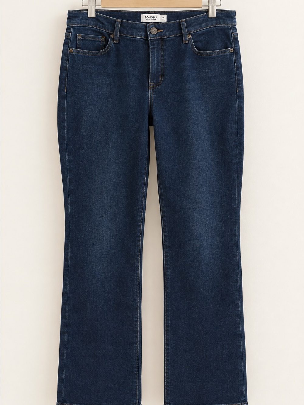 Sonoma Dark Indigo Wide Leg Jeans